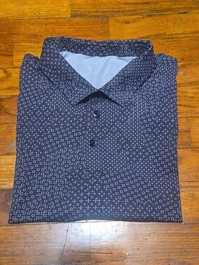 Lululemon Propel Polo Men's XXL Shirt Stitch Camo Ice Grey Deep Coal No Rip Tag